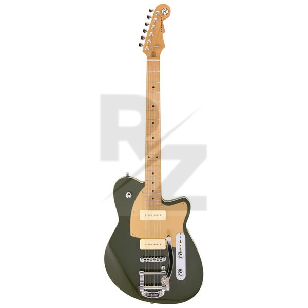 Reverend Charger 290 Bigsby Army Green Image Reverend Charger 290 Bigsby Army Green