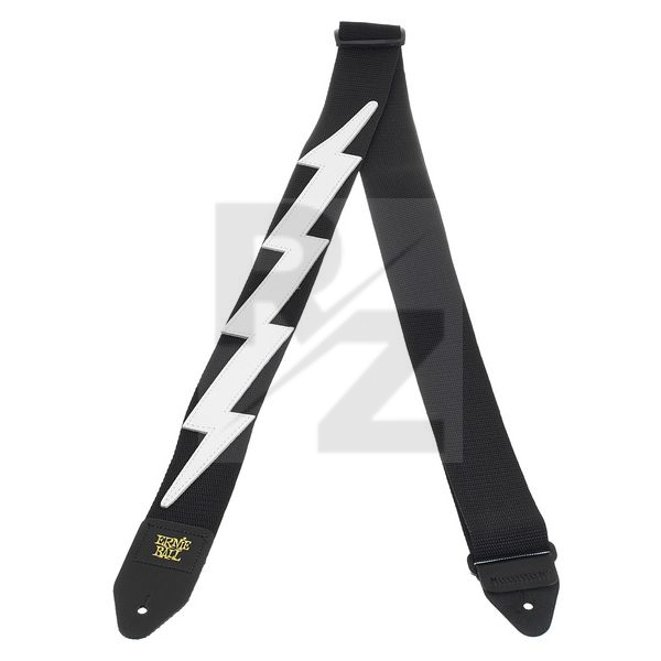 Image Ernie Ball E-Guitar Strap White Lightning