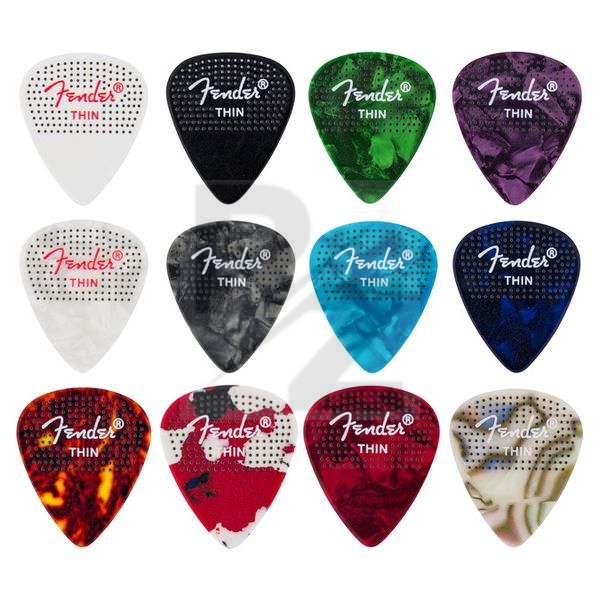Image Fender 351 Dotted Celluloid 12Pk Thin