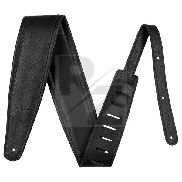 Image Fender 9cm Premium Leather Strap BLK
