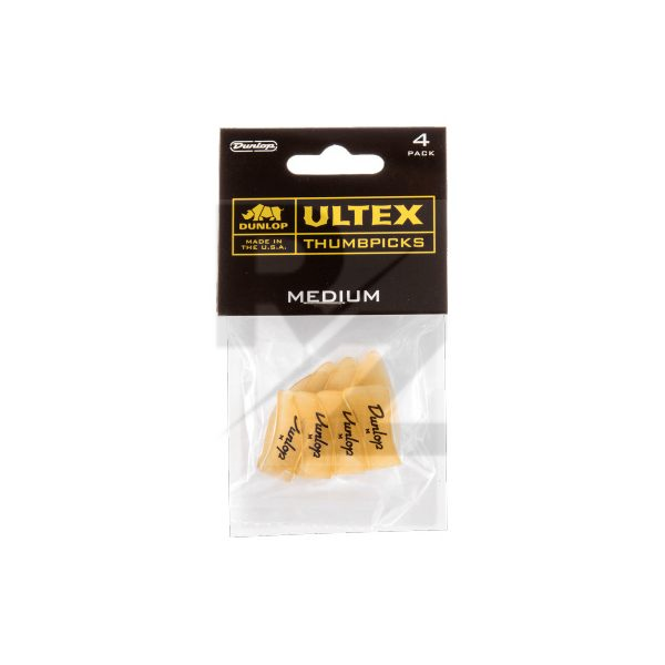 Image Dunlop Thumb Pick med. Yellow 4er Set