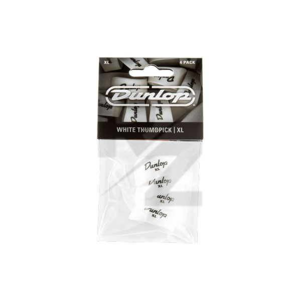 Image Dunlop Thumb Pick XL white 4er Set