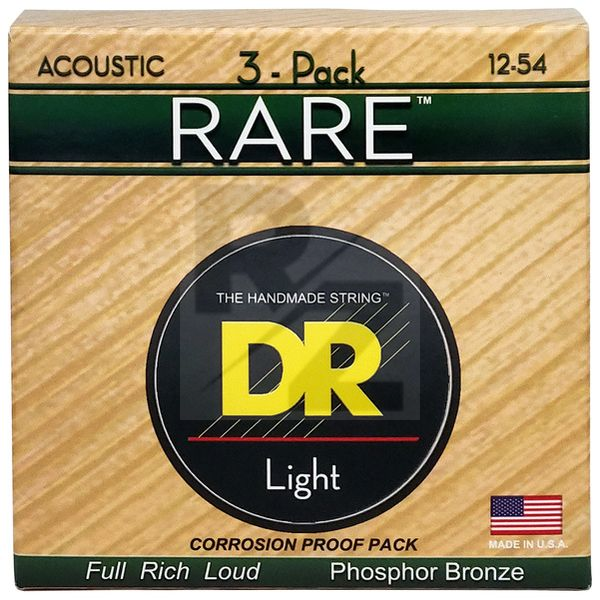 Image DR Strings Rare Acoustic RPM-12 3-Pack