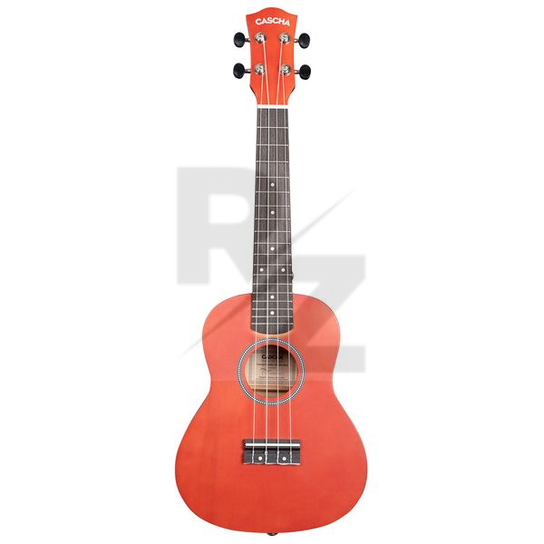 Cascha Concert Uke Linden Set RED Image Cascha Concert Uke Linden Set RED