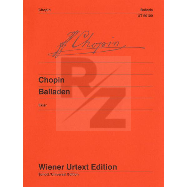 Image Wiener Urtext Edition Chopin Balladen