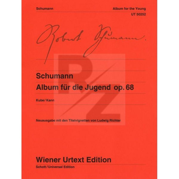 Image Wiener Urtext Edition Schumann Album für Jugend