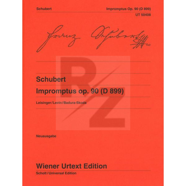 Image Wiener Urtext Edition Schubert Impromptus op. 90
