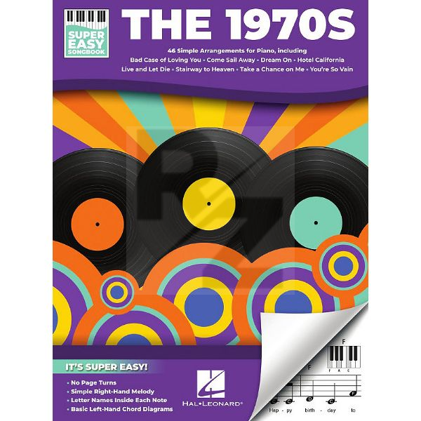 Image Hal Leonard The 1970s Super Easy Songbook