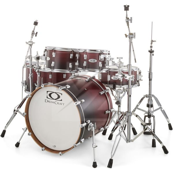 Image DrumCraft Series 6 2up 2down Red Fade