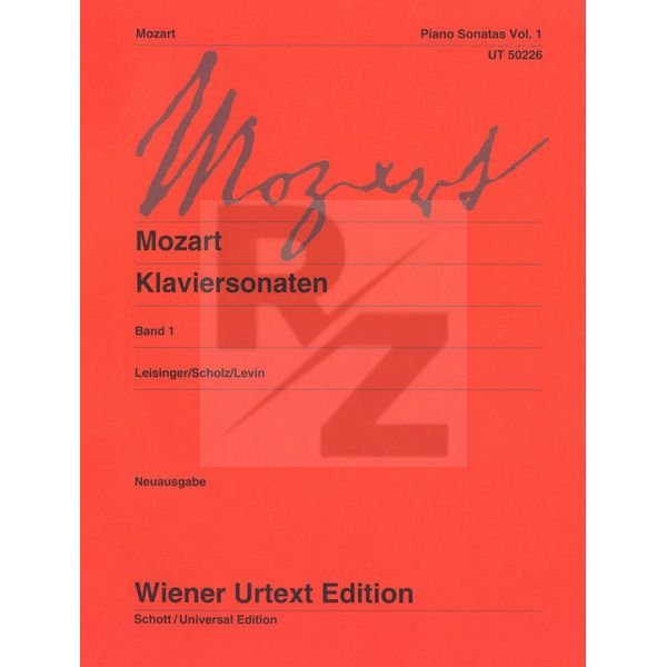 Image Wiener Urtext Edition Mozart Klaviersonaten 1