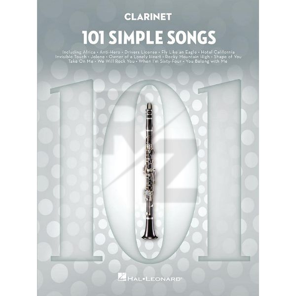 Image Hal Leonard 101 Simple Songs Clarinet