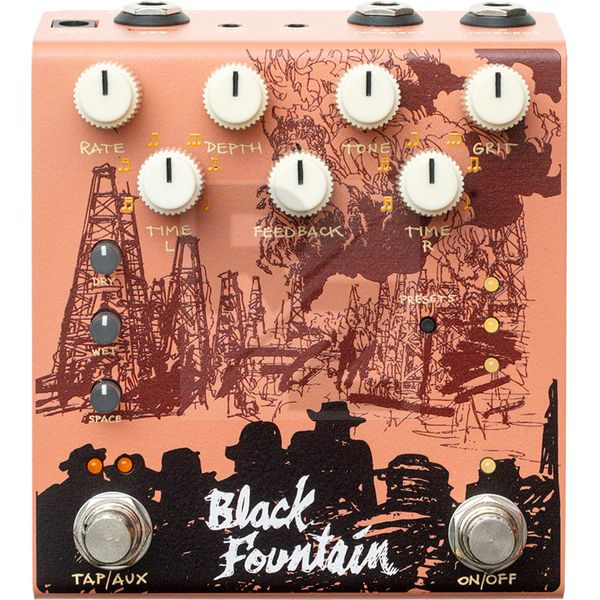 Old Blood Noise Endeavors Black Fountain Stereo Delay TE Image Old Blood Noise Endeavors Black Fountain Stereo Delay TE